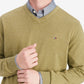 Tommy Hilfiger Men's Signature Solid V Neck Cotton Sweater Green Size Large