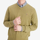 Tommy Hilfiger Men's Signature Solid V Neck Cotton Sweater Green Size Large
