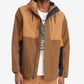 Tommy Hilfiger Men's Rain Regatta Colorblocked Hooded Jacket Brown Size M