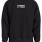 Tommy Jeans Men's Logo Crewneck Black Size X-Large