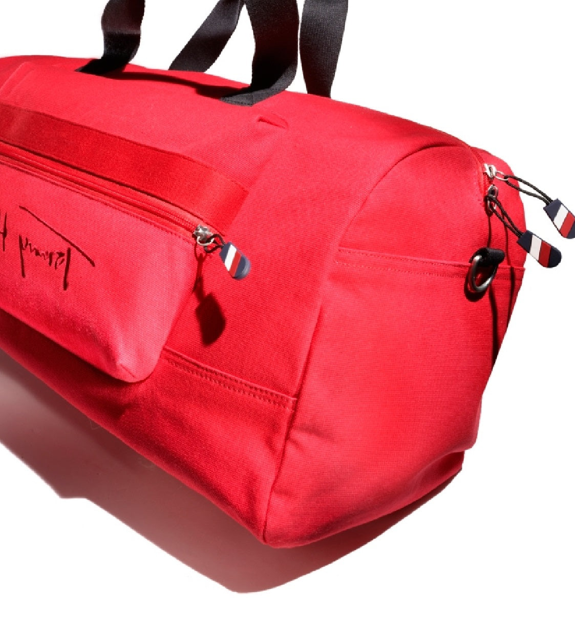 Tommy Hilfiger Men's Sean Signature Canvas Duffel Bag Red Size Regular