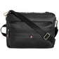 Tommy Hilfiger Men's Leo Logo Embossed Messenger Bag Black Size Regular