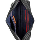 Tommy Hilfiger Men's Leo Logo Embossed Messenger Bag Black Size Regular