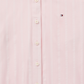 Tommy Hilfiger Women's Striped Tie Hem Magnetic Closure Shirt Pink Size Large