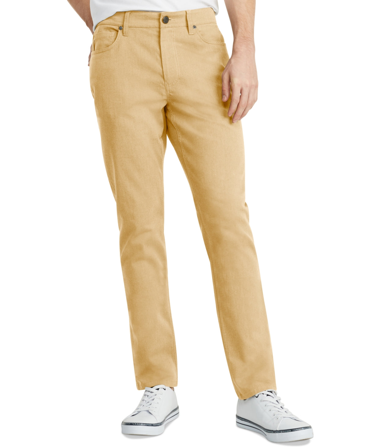 Tommy Hilfiger Men's Th Flex 5 Pocket Pants Tan Size 34X30