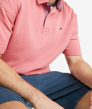 Tommy Hilfiger Men’S Super Soft Easy Fit Polo Shirt Pink Size XX-Large