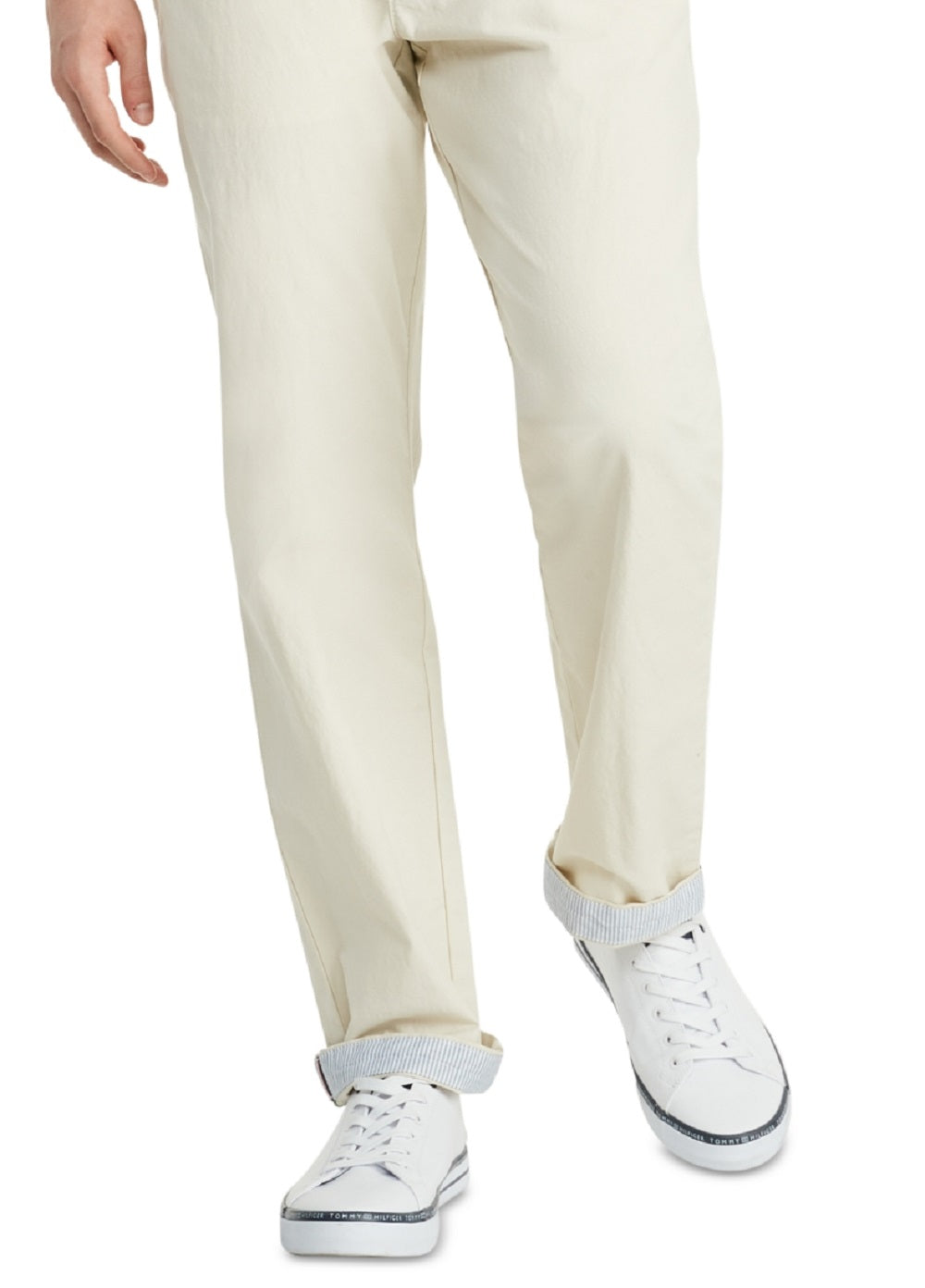 Tommy Hilfiger Men's Th Flex Comfort Fit Chino White Size 32X2
