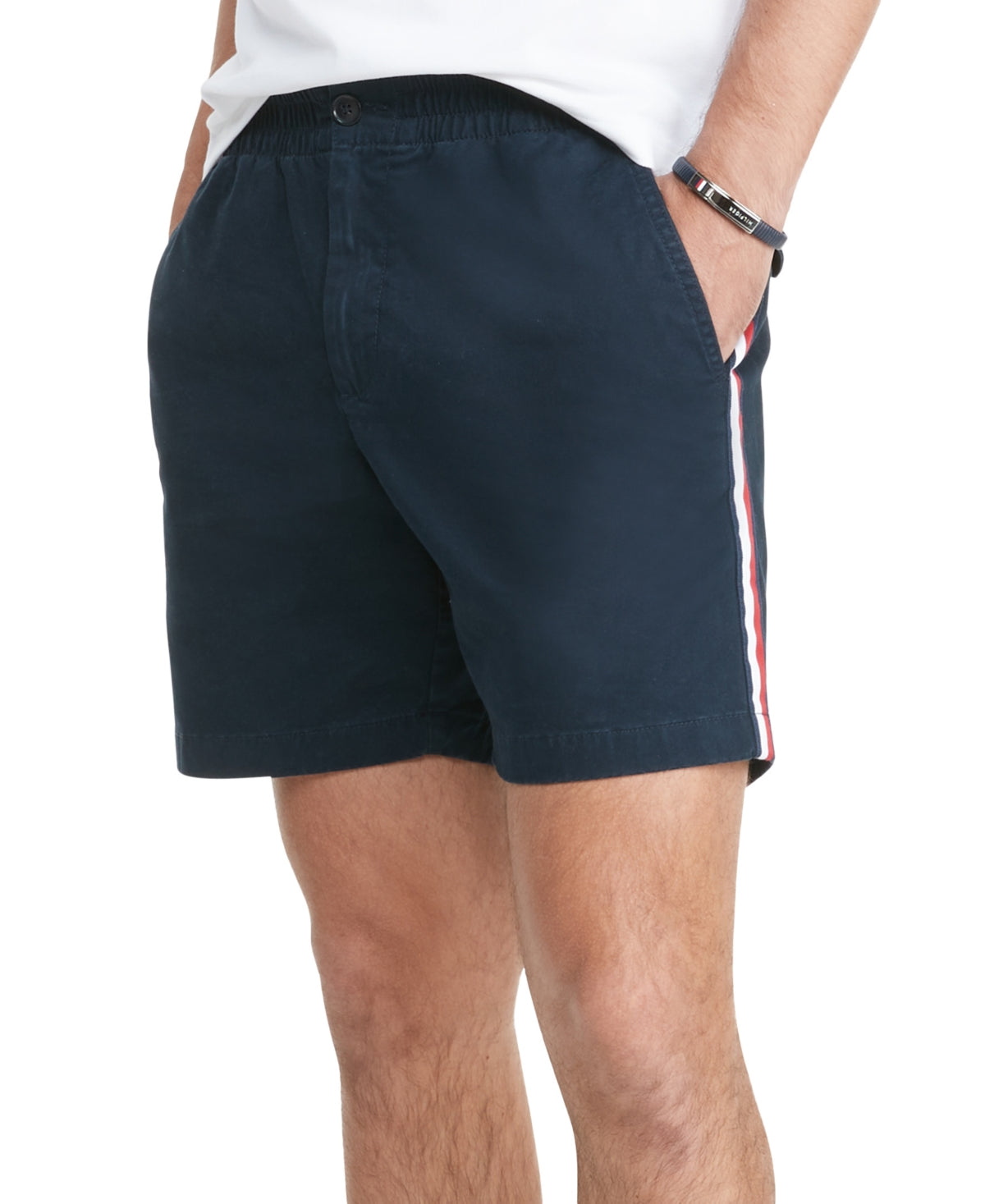 Tommy Hilfiger Men's Th Flex Theo 7 Short Blue Size Large