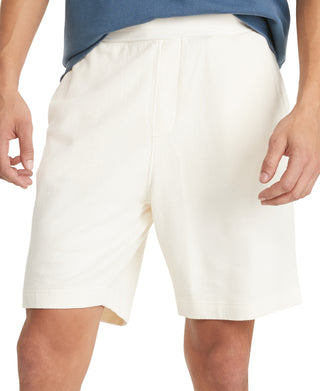 Tommy Hilfiger Men's Garment Dyed Cotton Sweat Shorts White Size X-Large