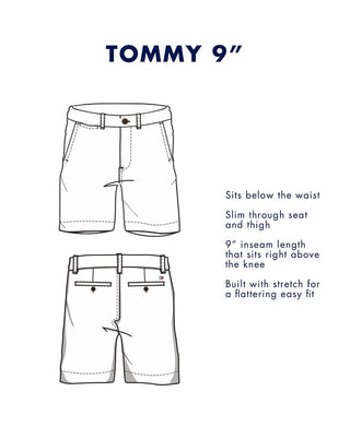 Tommy Hilfiger Men's 9 Th Flex Shorts Orange Size 40