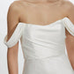Amsale - Off The Shoulder Bias Cut Wedding Dress