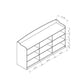 Wooden Shoe Storage Bench with Nine Storage Shelves