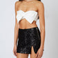Cotton Candy - Sequined Mini Skirt