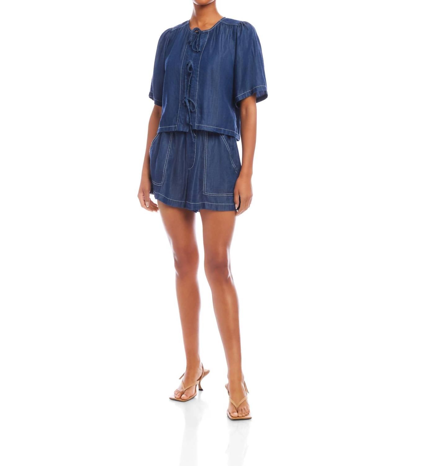 Fifteen Twenty - Carreen Patch Pocket Shorts