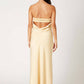 Cotton Candy - Strapless Open Back Maxi Dress