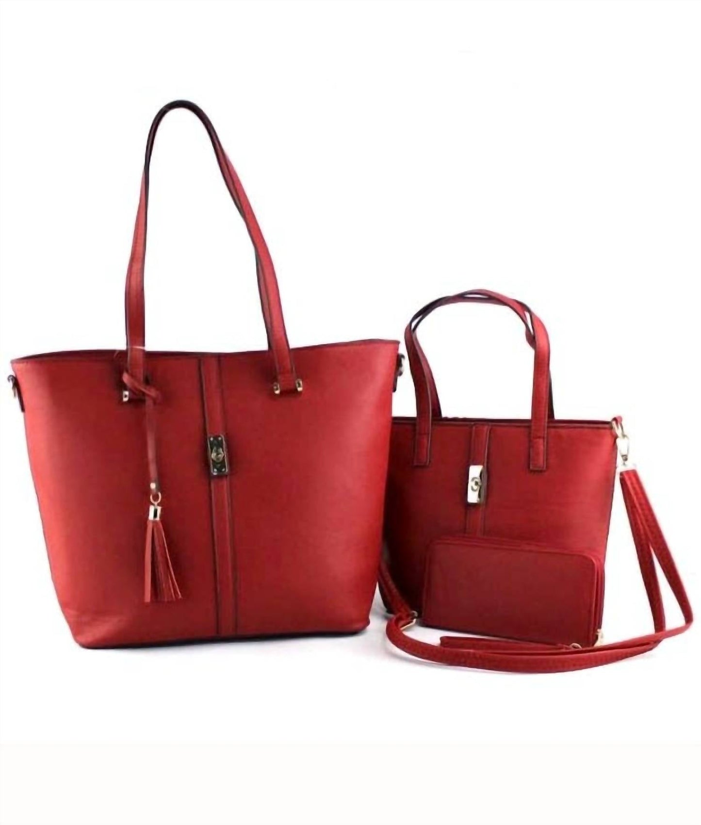 Ar New York - Women's 3-in-1 Large Tote-crossbody Bag-wallet Set