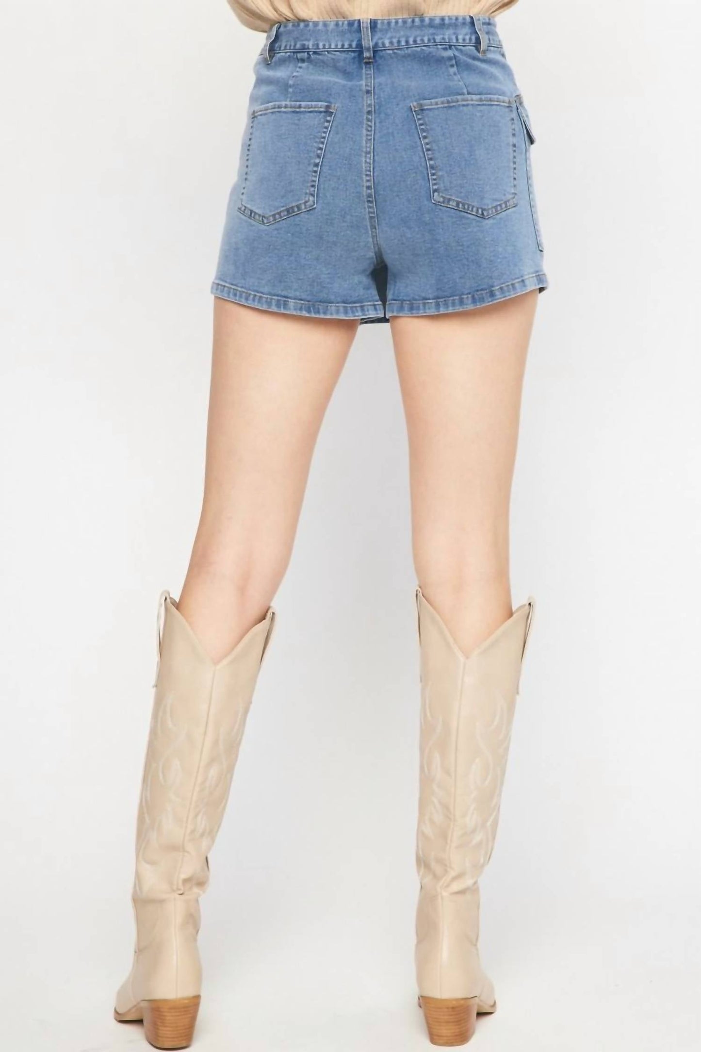 Entro - Denim Cargo Skort