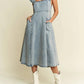 Trendsi - Jade By Jane Full Size Ruffled Denim Midi Dress Plus Size