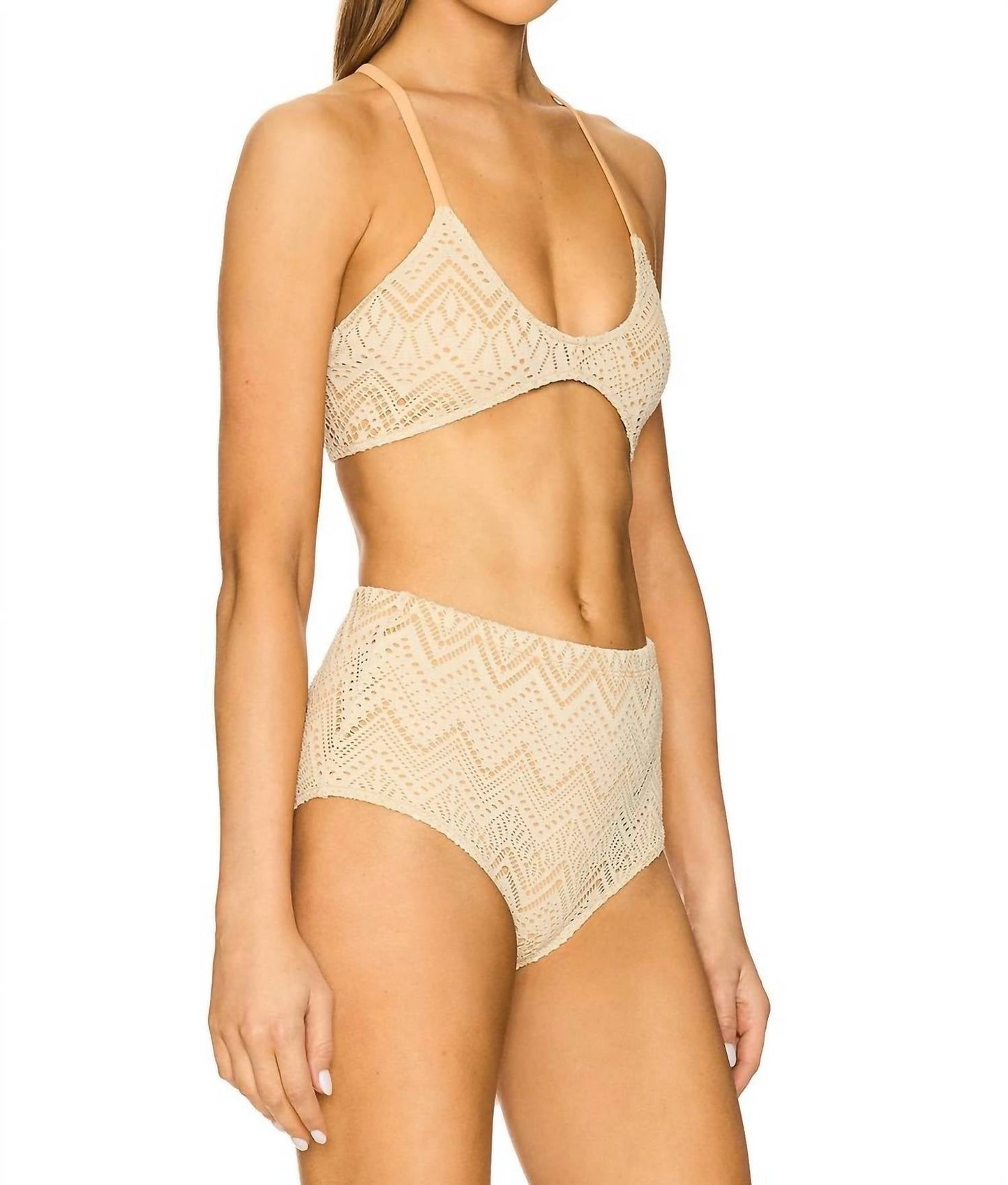 Free People - Crochet Misty Crop Bikini Top
