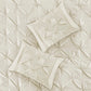 7 Piece Tufted Comforter Set Ivory Queen