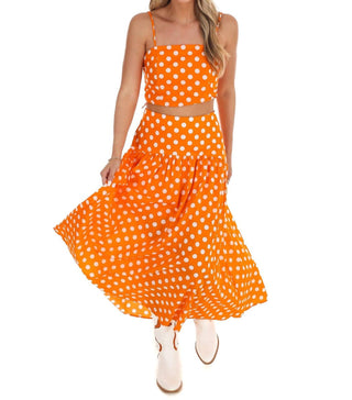 Day + Moon - Polka Dot Maxi Skirt Set