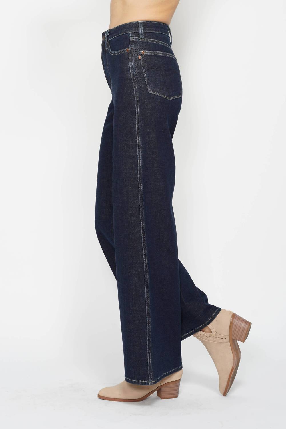 Judy Blue - High Waist Tummy Control Retro Wide Leg Jeans