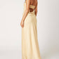 Cotton Candy - Strapless Open Back Maxi Dress
