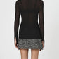 French Connection - Lurex Mix Collared Top