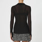 French Connection - Lurex Mix Collared Top