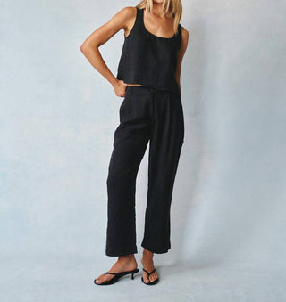 Bella Dahl - Pleated Wide Leg Ankle Pant