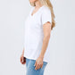 Elliott Lauren - Tina Raglan Short Sleeve V-neck Tee