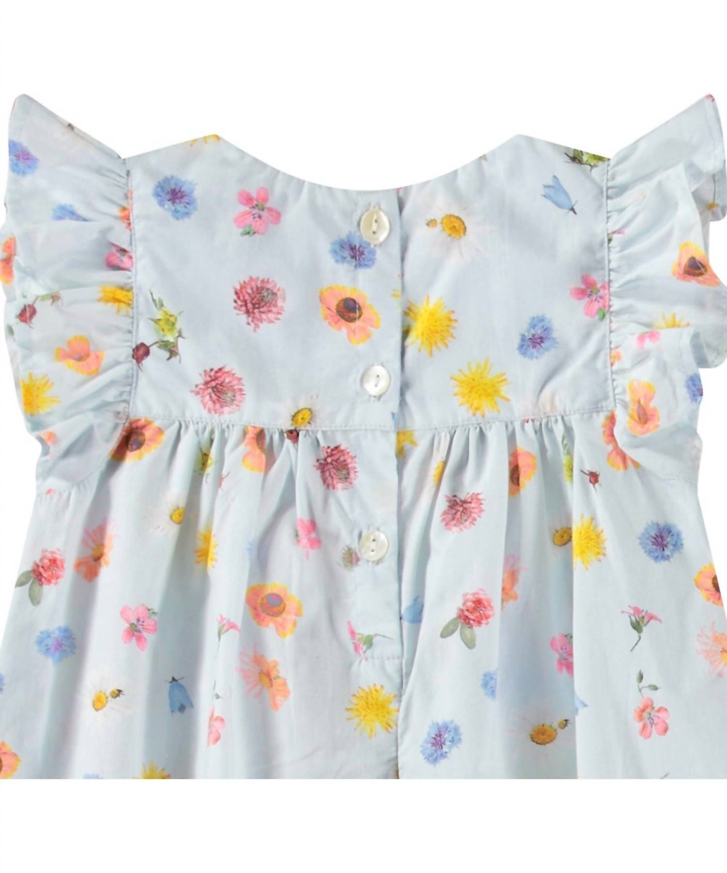 Molo - Girl's Cacao Small Flowers Dress