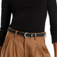 Donni Ribbed Jersey Turtleneck Top