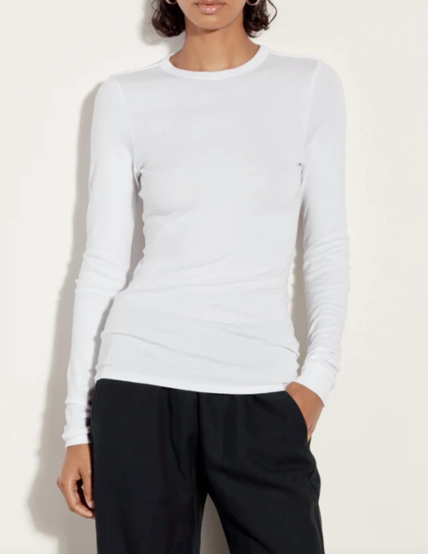Enza Costa - Supima Cotton L/S Crew Top