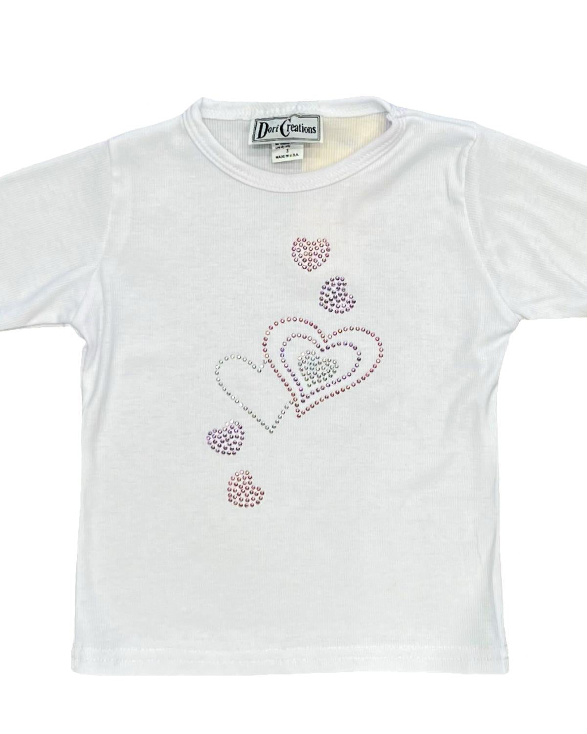 Dori Creations - Girl's Hearts Long Sleeve Tee