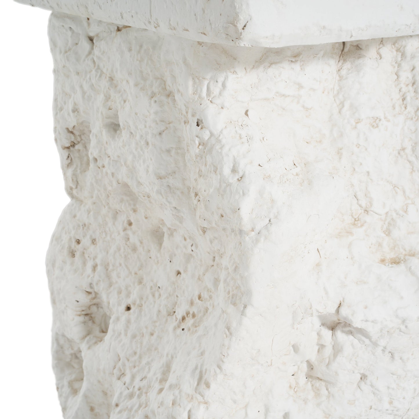 Talia Outdoor Patio Modern Artistry MGO Side Table, White