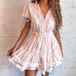 Mable - Ruffle Blossom Mini Dress