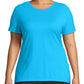 JMS by Hanes Women's Short Sleeve Tee Blue Size3X