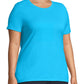 JMS by Hanes Women's Short Sleeve Tee Blue Size3X