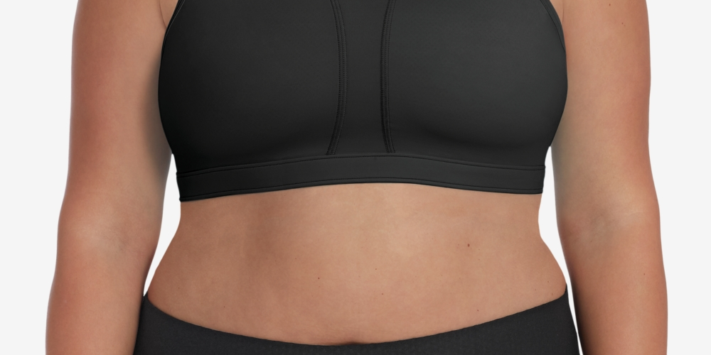 Champion Women's The Vented Plus Sports Bra Black Size 1X