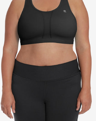 Champion Women's The Vented Plus Sports Bra Black Size 2X