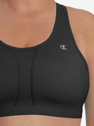 Champion Women's The Vented Plus Sports Bra Black Size 3X