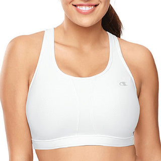 Champion Women's Vented Compression Plus Sports Bra White Size 2X