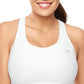 Champion Women's Vented Compression Plus Sports Bra White Size 2X