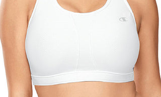 Champion Women's Vented Compression Plus Sports Bra White Size 2X