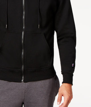 Champion Men's Powerblend Fleece Zip Hoodie Black Size X-Large