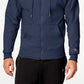 Champion Men's Powerblend Fleece Zip Hoodie Blue Size Small