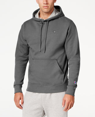 Champion Men's Powerblend Fleece Hoodie Gray Size Medium