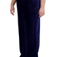 Jones New York Women's Ribbed Velour Pull On Straight Leg Pants Blue Size 2X