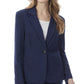 Jones New York Women's One Button Blazer Blue Size Small